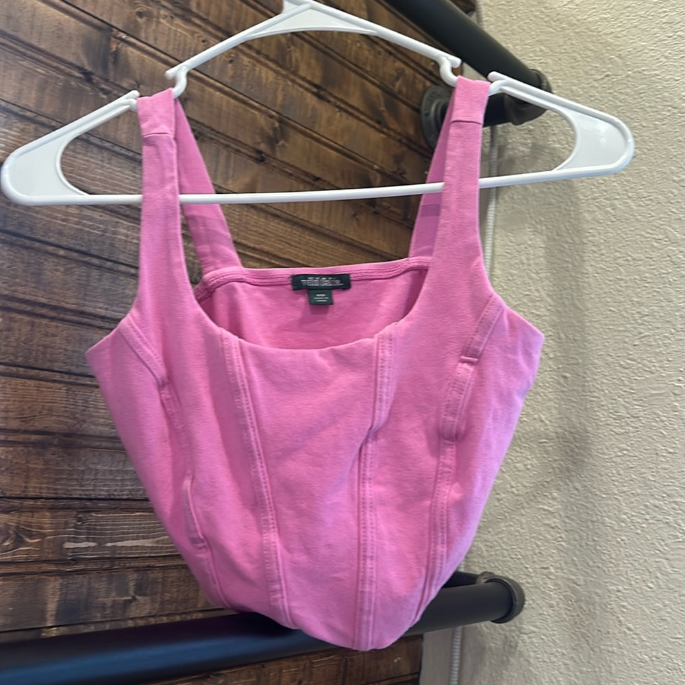 Teens hotpink corset top
